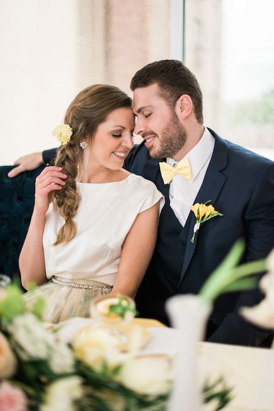  Bright Yellow Floral Inspiration Shoot, A.J. Dunlap Photography, Design by Erin McLean Events, Tre Bella Florist, Cake by Sugar Euphoria