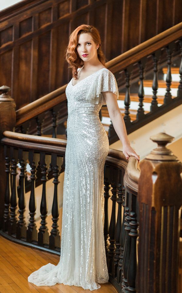  Titanic Inspired Wedding Editorial - Vintage Meets Glam