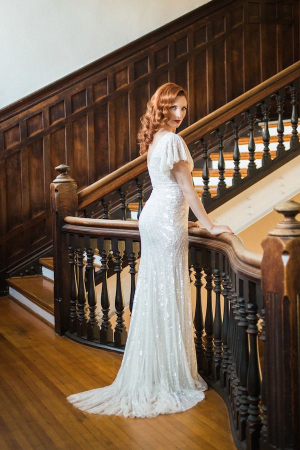  Titanic Inspired Wedding Editorial - Vintage Meets Glam