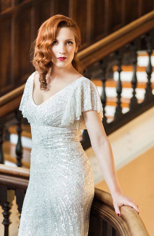  Titanic Inspired Wedding Editorial - Vintage Meets Glam