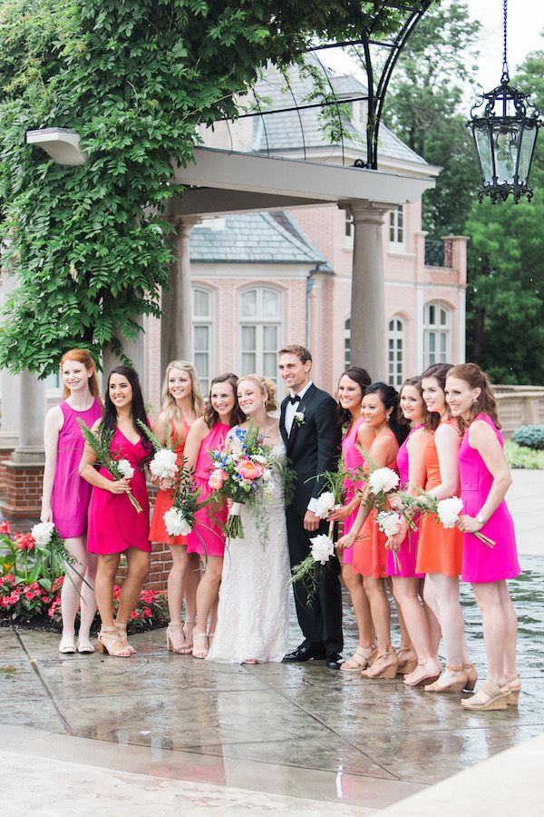  A Colorful Rainy Day Wedding 