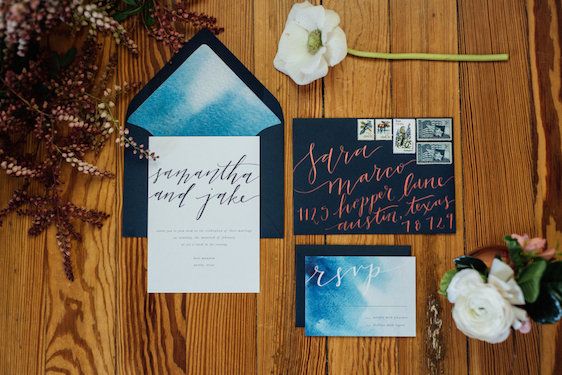  Daily Dose Of Color | Navy Blue + Rose Gold Wedding Fête, Modern Whimsy, Merveille Events, Caitlin McWeeney Photography