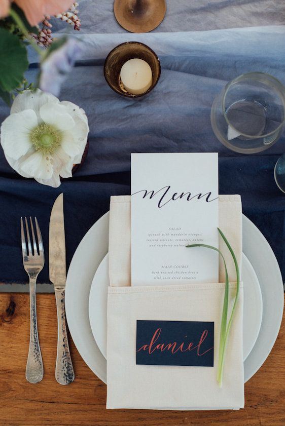  Daily Dose Of Color | Navy Blue + Rose Gold Wedding Fête, Modern Whimsy, Merveille Events, Caitlin McWeeney Photography