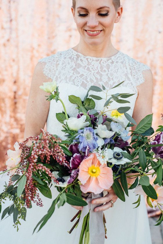  Daily Dose Of Color | Navy Blue + Rose Gold Wedding Fête, Modern Whimsy, Merveille Events, Caitlin McWeeney Photography