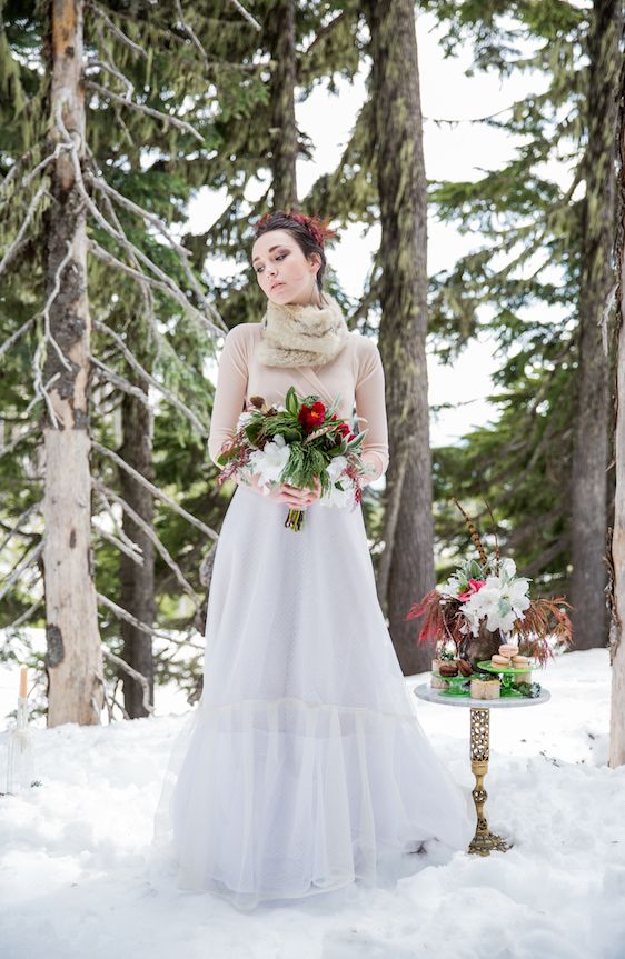 Winter Bridal Inspiration ​on Oregon's Mt Hood​