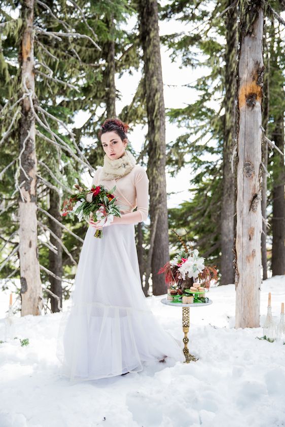 Winter Bridal Inspiration ​on Oregon's Mt Hood​