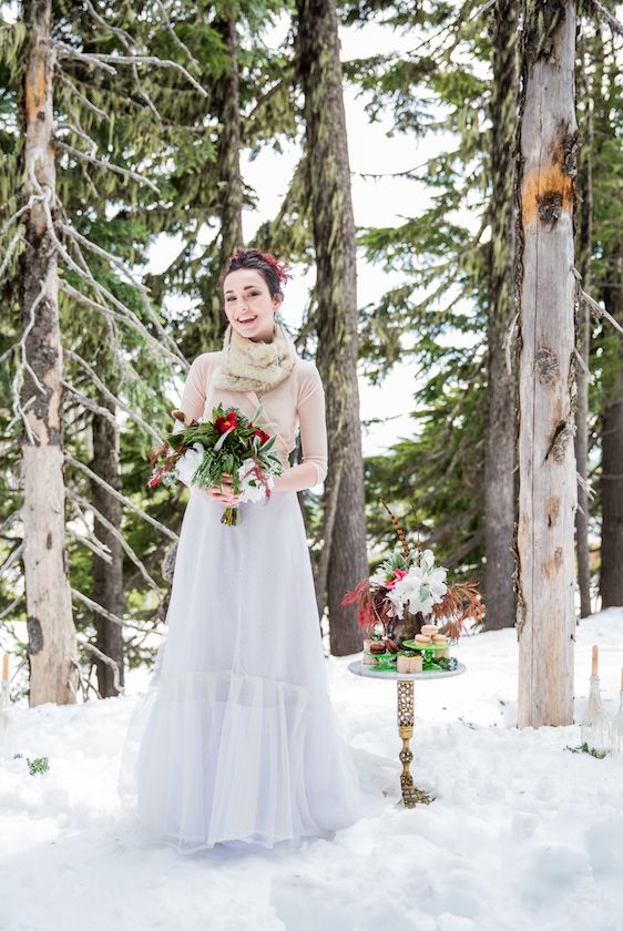 Winter Bridal Inspiration ​on Oregon's Mt Hood​