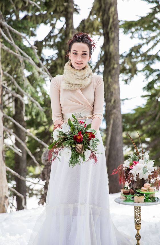 Winter Bridal Inspiration on Oregon's Mt Hood