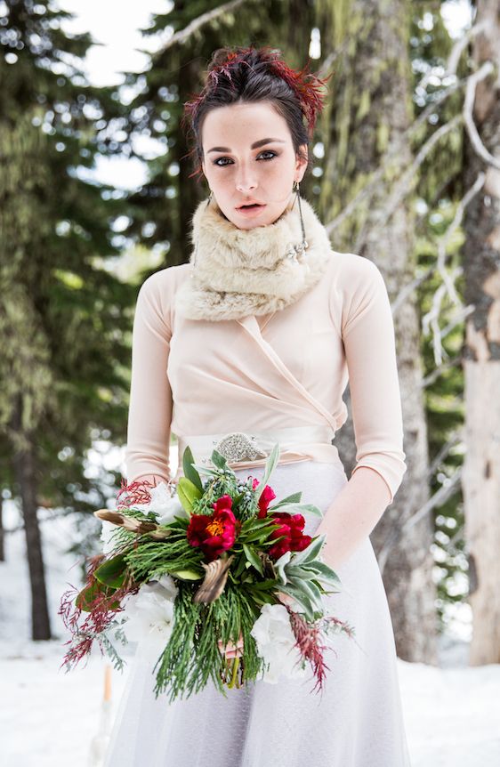 Winter Bridal Inspiration ​on Oregon's Mt Hood​