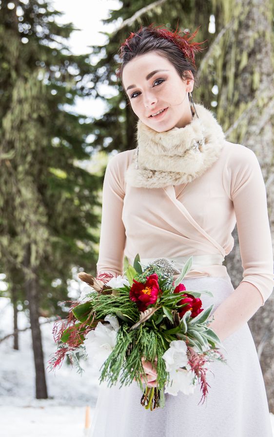 Winter Bridal Inspiration ​on Oregon's Mt Hood​