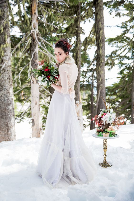 Winter Bridal Inspiration ​on Oregon's Mt Hood​