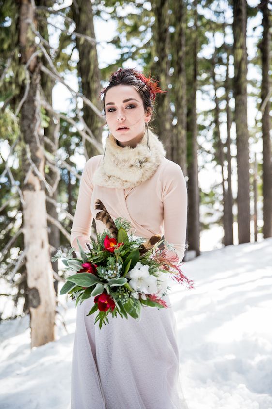 Winter Bridal Inspiration ​on Oregon's Mt Hood​