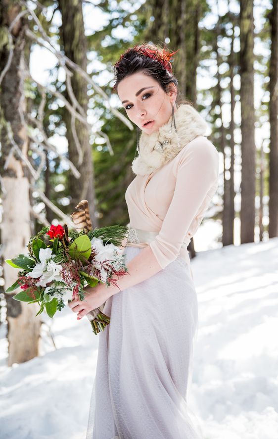 Winter Bridal Inspiration ​on Oregon's Mt Hood​