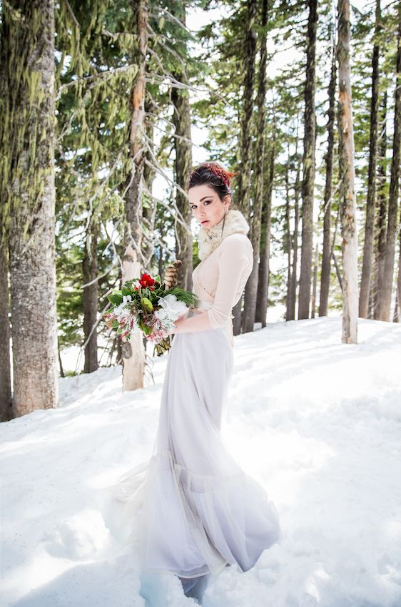 Winter Bridal Inspiration ​on Oregon's Mt Hood​