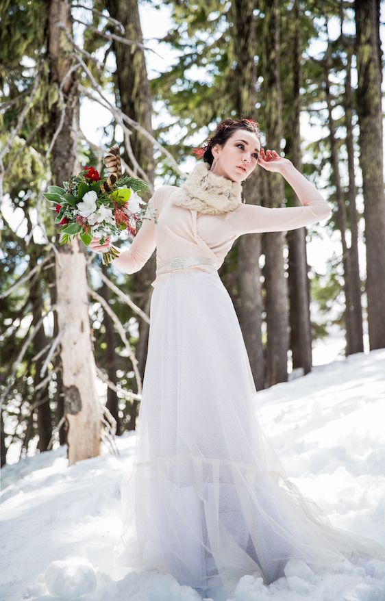 Winter Bridal Inspiration on Oregon's Mt Hood