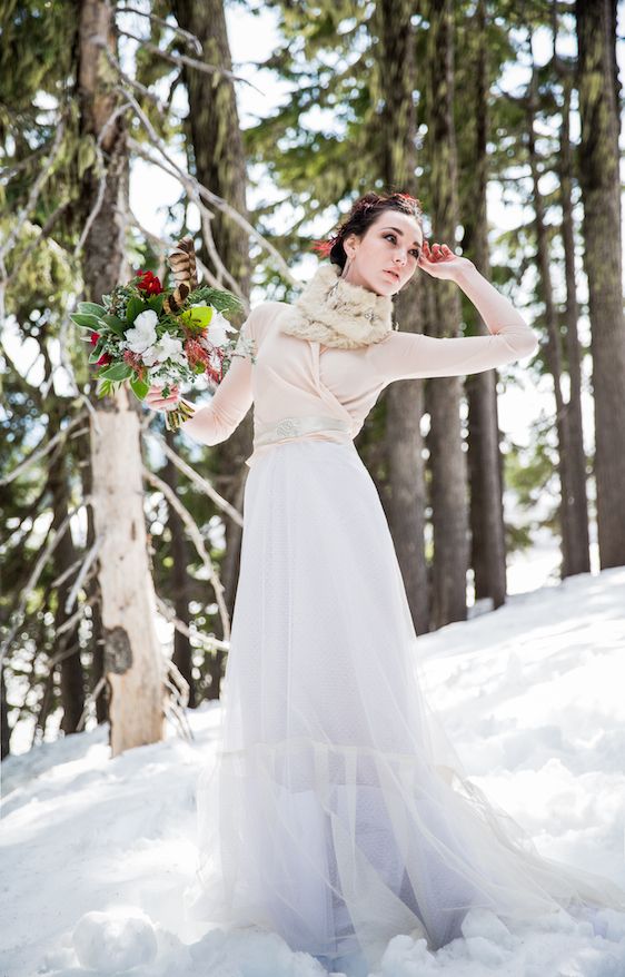 Winter Bridal Inspiration ​on Oregon's Mt Hood​