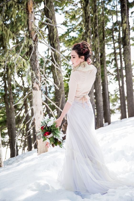 Winter Bridal Inspiration ​on Oregon's Mt Hood​