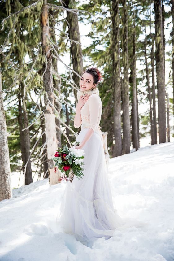 Winter Bridal Inspiration ​on Oregon's Mt Hood​