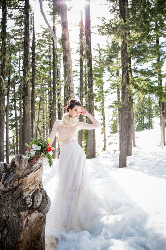 Winter Bridal Inspiration ​on Oregon's Mt Hood​