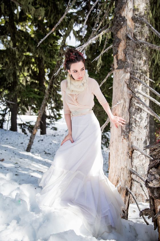 Winter Bridal Inspiration on Oregon's Mt Hood