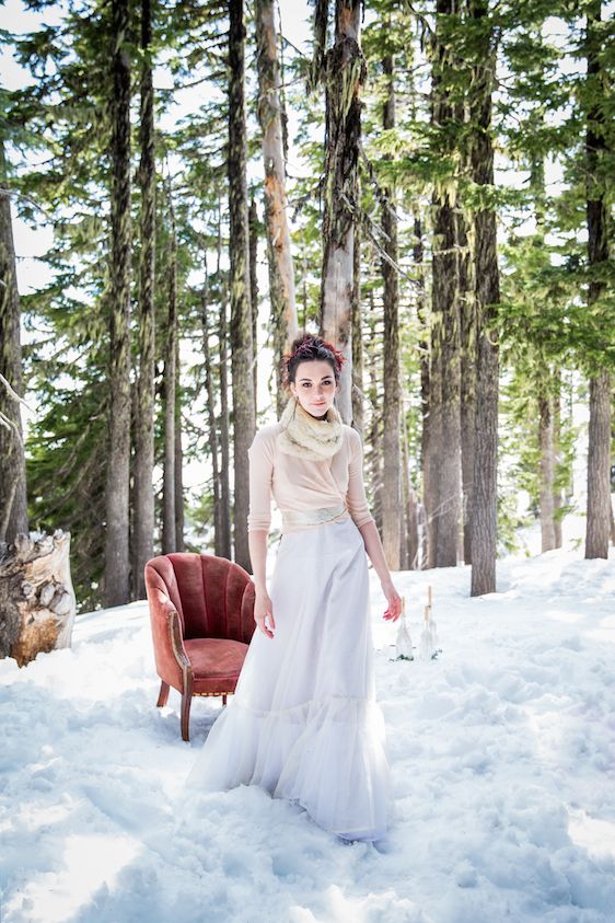 Winter Bridal Inspiration ​on Oregon's Mt Hood​