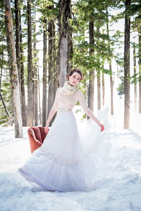 Winter Bridal Inspiration on Oregon's Mt Hood