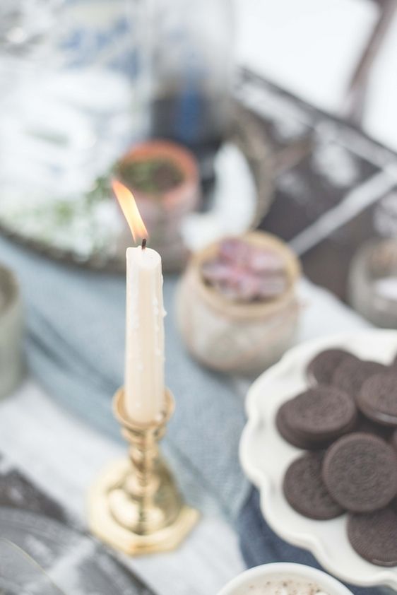 Snowy Milk and Cookies Styled Shoot