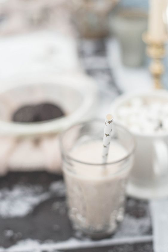 Snowy Milk and Cookies Styled Shoot