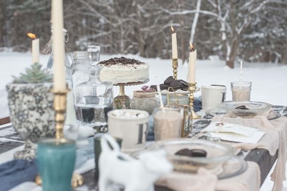 Snowy Milk and Cookies Styled Shoot