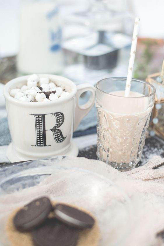 Snowy Milk and Cookies Styled Shoot