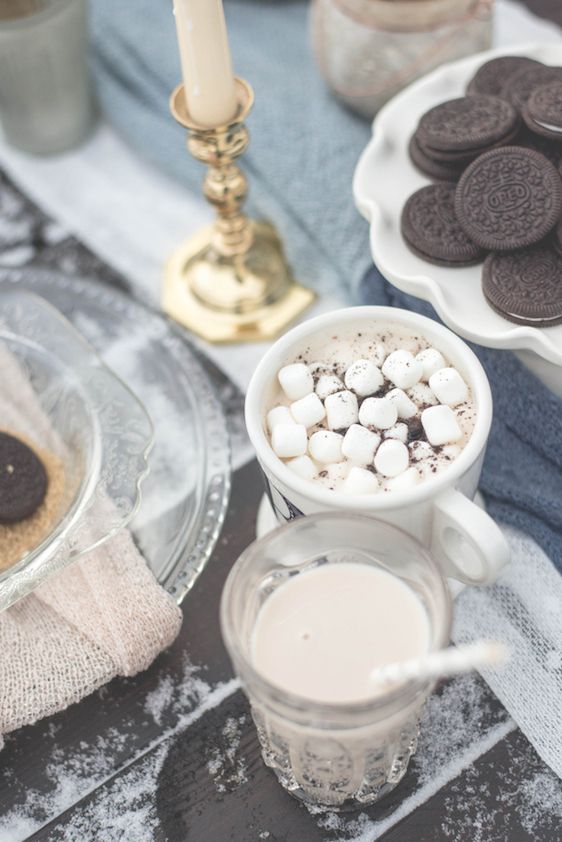 Snowy Milk and Cookies Styled Shoot