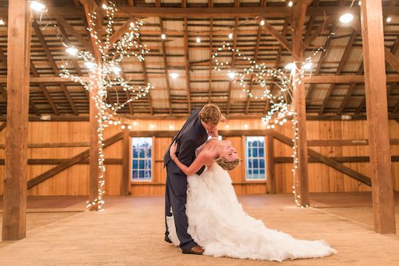 Romantic Raspberry and Gold Farm Wedding