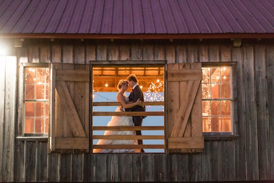 Romantic Raspberry and Gold Farm Wedding