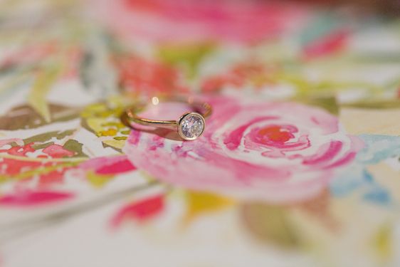 Romantic Raspberry and Gold Farm Wedding