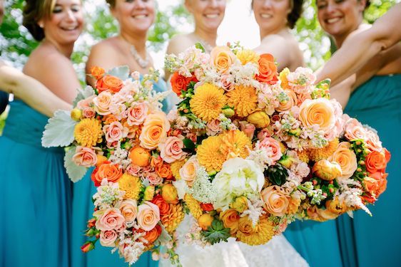  Real Wedding: Bright and Bold with Turquoise and Orange 