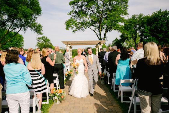 Real Wedding: Bright and Bold with Turquoise and Orange 