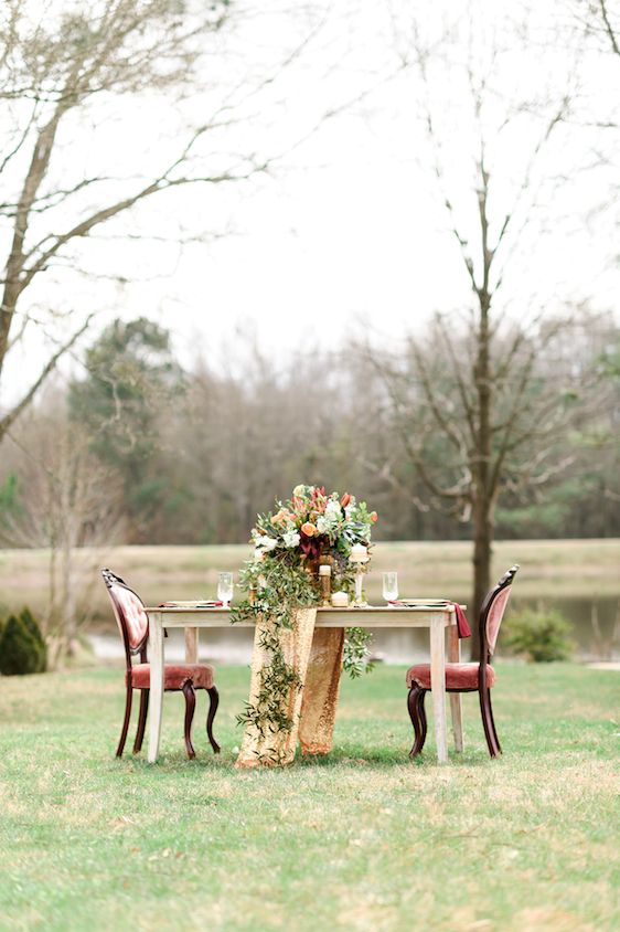 Marsala! Color of the Year: A Romantic Styled Shoot