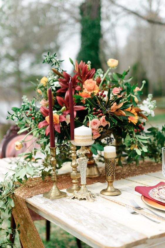 Marsala! Color of the Year: A Romantic Styled Shoot