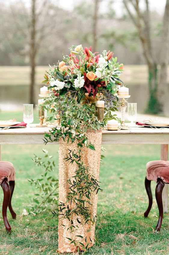 Marsala! Color of the Year: A Romantic Styled Shoot