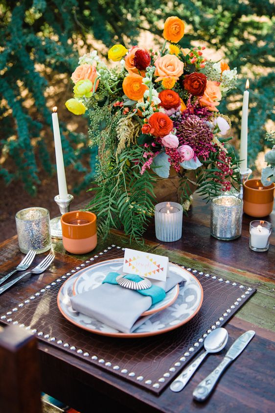 Southwestern Boho Styled Shoot with Pretty Pops of Color - www.theperfectpalette.com - Rachael Koscica Photography, Juli Vaughn Designs