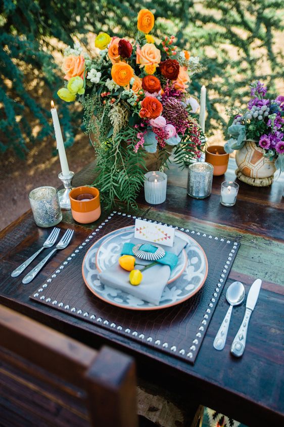 Southwestern Boho Styled Shoot with Pretty Pops of Color - www.theperfectpalette.com - Rachael Koscica Photography, Juli Vaughn Designs