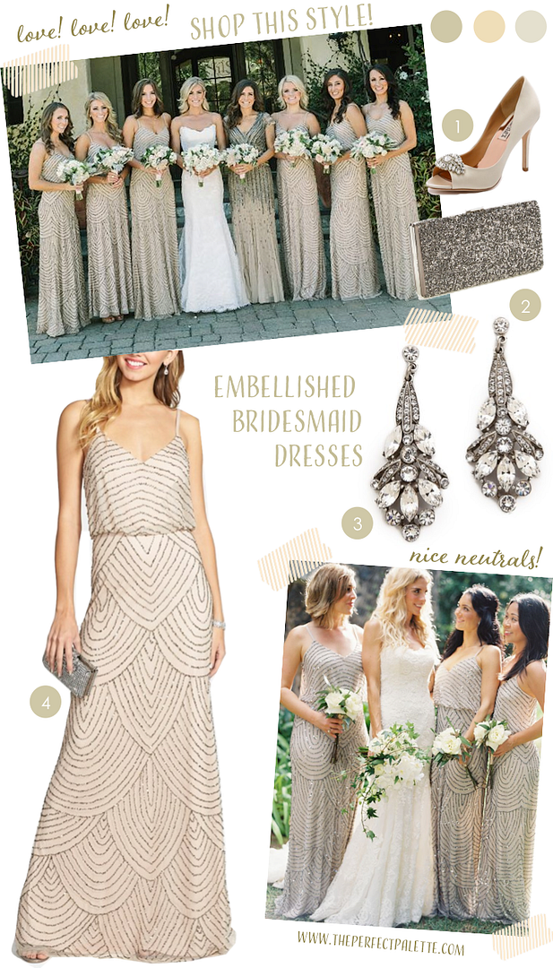 Beige Beauties - Styled Pretty - www.theperfectpalette.com - From Bridesmaid Looks to Decor!