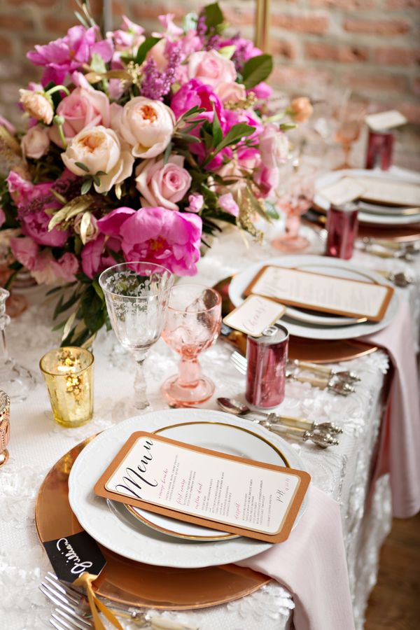 Pink Peony Filled Tabletop by Christine Janda Design + Events - www.theperfectpalette.com - Becky Brown Photography