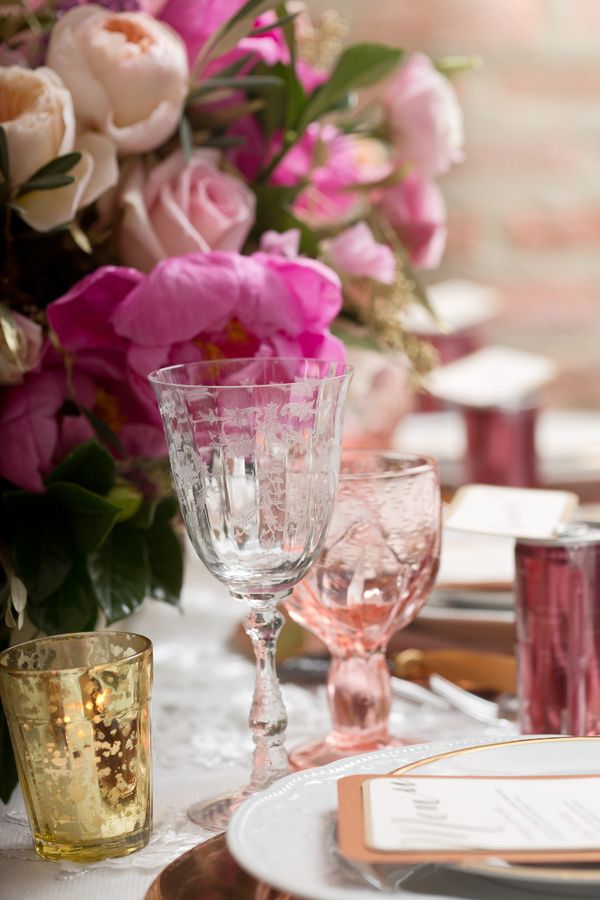 Pink Peony Filled Tabletop by Christine Janda Design + Events - www.theperfectpalette.com - Becky Brown Photography