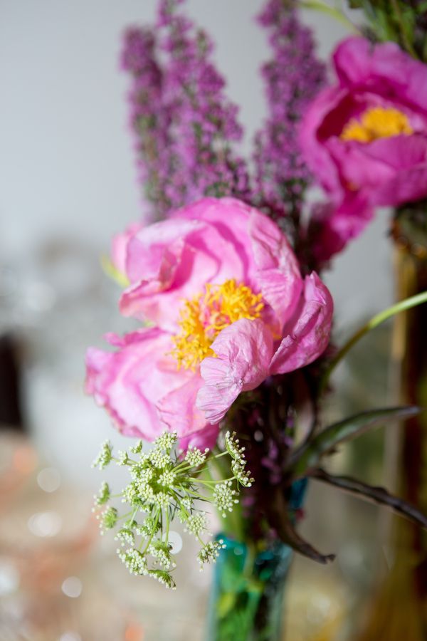 Pink Peony Filled Tabletop by Christine Janda Design + Events - www.theperfectpalette.com - Becky Brown Photography