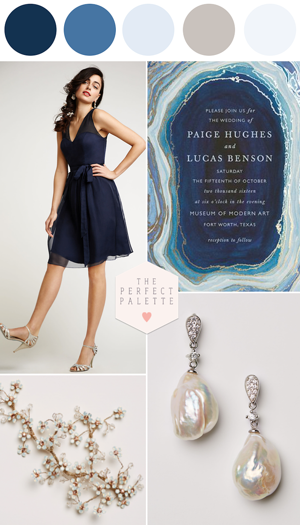 Sapphire Wedding Pretties with BHLDN - www.theperfectpalette.com - Shop the Look!