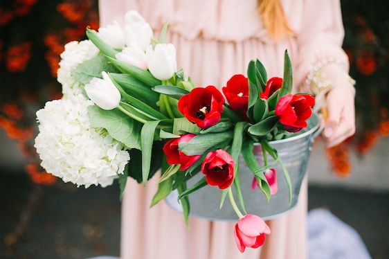 Spring Inspired Bridal Session - www.theperfectpalette.com - Christine Barlow Photography 