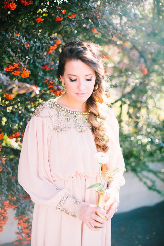 Spring Inspired Bridal Session - www.theperfectpalette.com - Christine Barlow Photography 