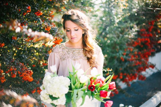 Spring Inspired Bridal Session - www.theperfectpalette.com - Christine Barlow Photography 