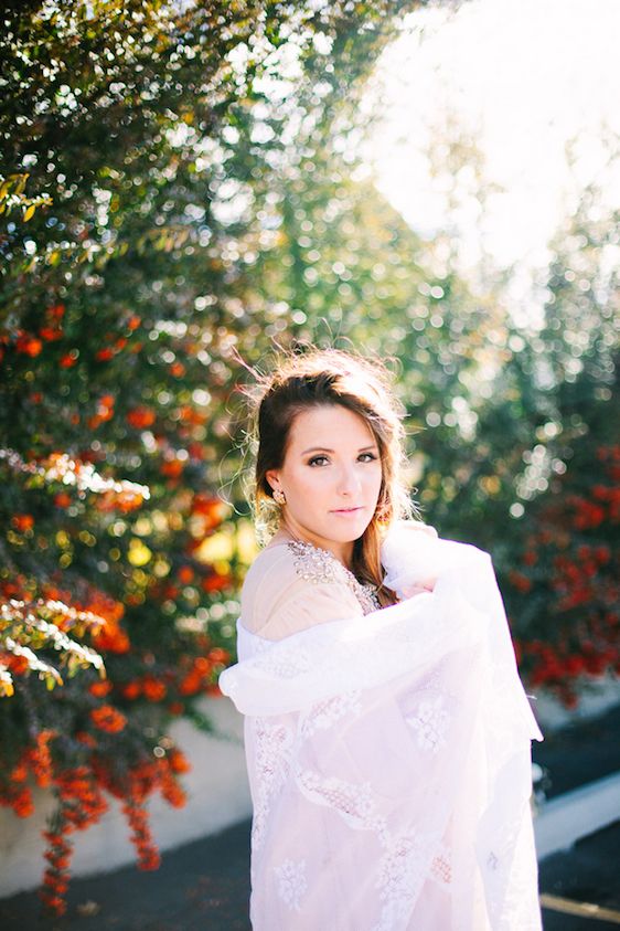 Spring Inspired Bridal Session - www.theperfectpalette.com - Christine Barlow Photography 